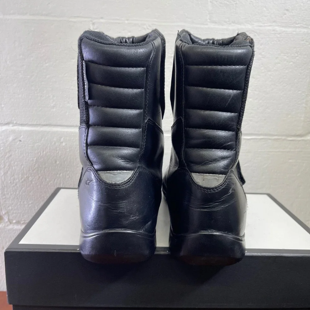 Alpinestars‎ Ridge 13634 Black Leather Waterproof Motorcycle Riding Boot Mens 12